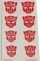Ocean Transfer decals Autobot Logo for IDW Fortress Maximus，29mm-21mm