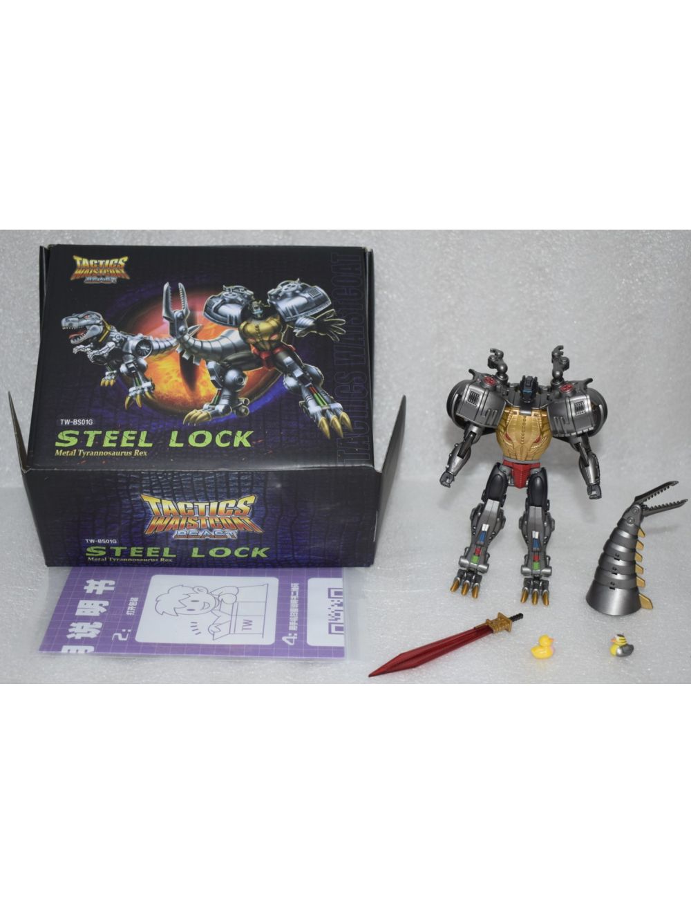 Transformers toy Toyworld TW BS01G TW-BS01G Transmetal STEEL LOCK Beast War Popu 