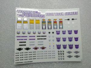 Ocean Detail Decals for Titans Return Fortress Maximus,In stock! 